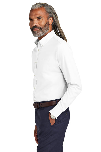Brooks Brothers® Wrinkle-Free Stretch Pinpoint Shirt - Embroidered
