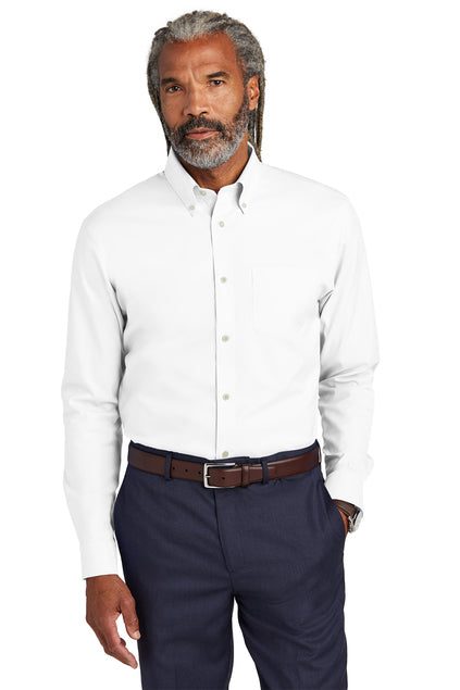 Brooks Brothers® Wrinkle-Free Stretch Pinpoint Shirt - Embroidered