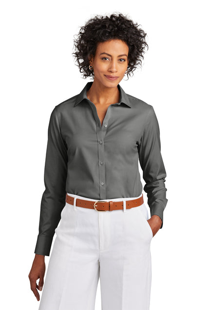 Brooks Brothers® Women’s Wrinkle-Free Stretch Pinpoint Shirt - Embroidered