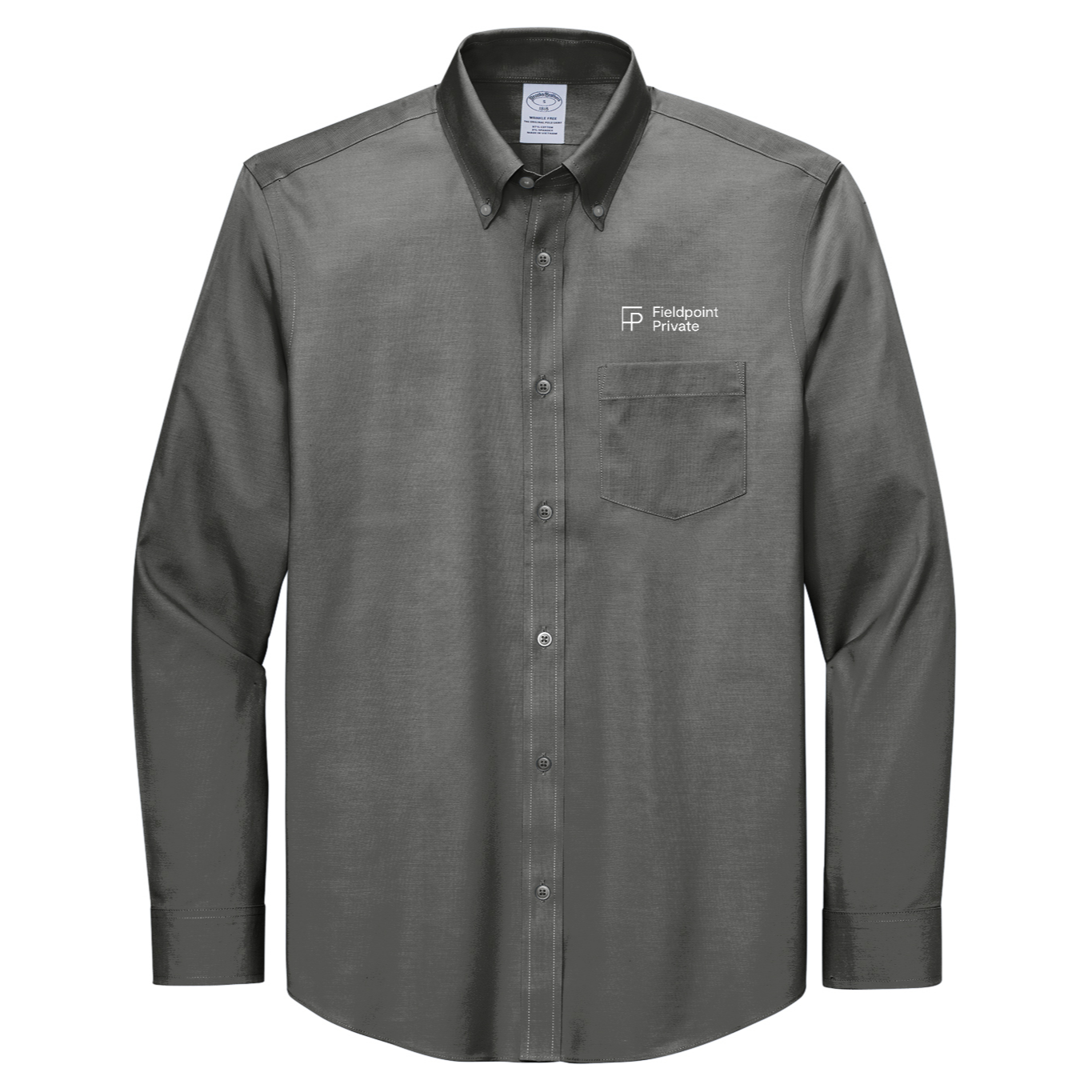 Brooks Brothers® Wrinkle-Free Stretch Pinpoint Shirt - Embroidered