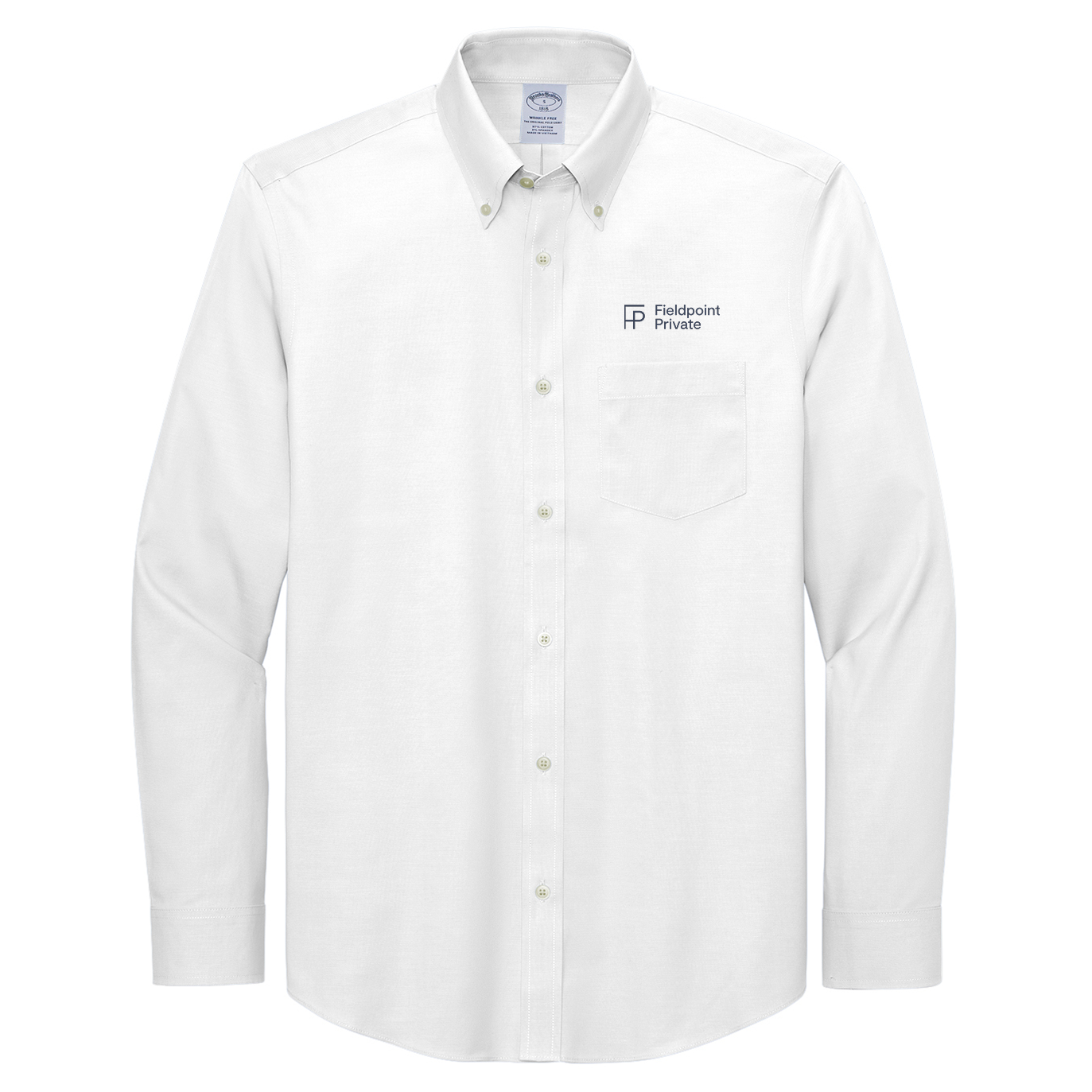 Brooks Brothers® Wrinkle-Free Stretch Pinpoint Shirt - Embroidered