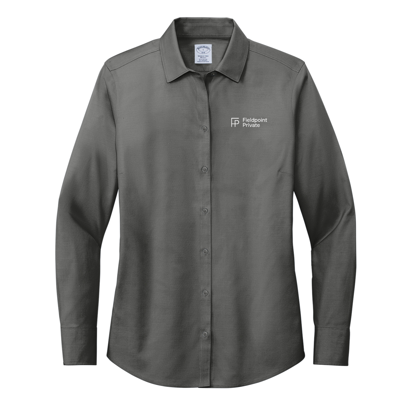 Brooks Brothers® Women’s Wrinkle-Free Stretch Pinpoint Shirt - Embroidered