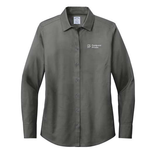 Brooks Brothers® Women’s Wrinkle-Free Stretch Pinpoint Shirt - Embroidered